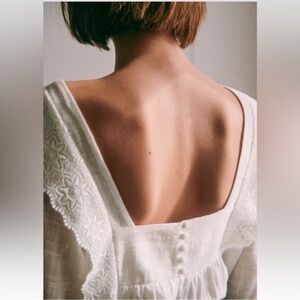 COPY - Sezane Cléo Blouse Écru. - Size 38